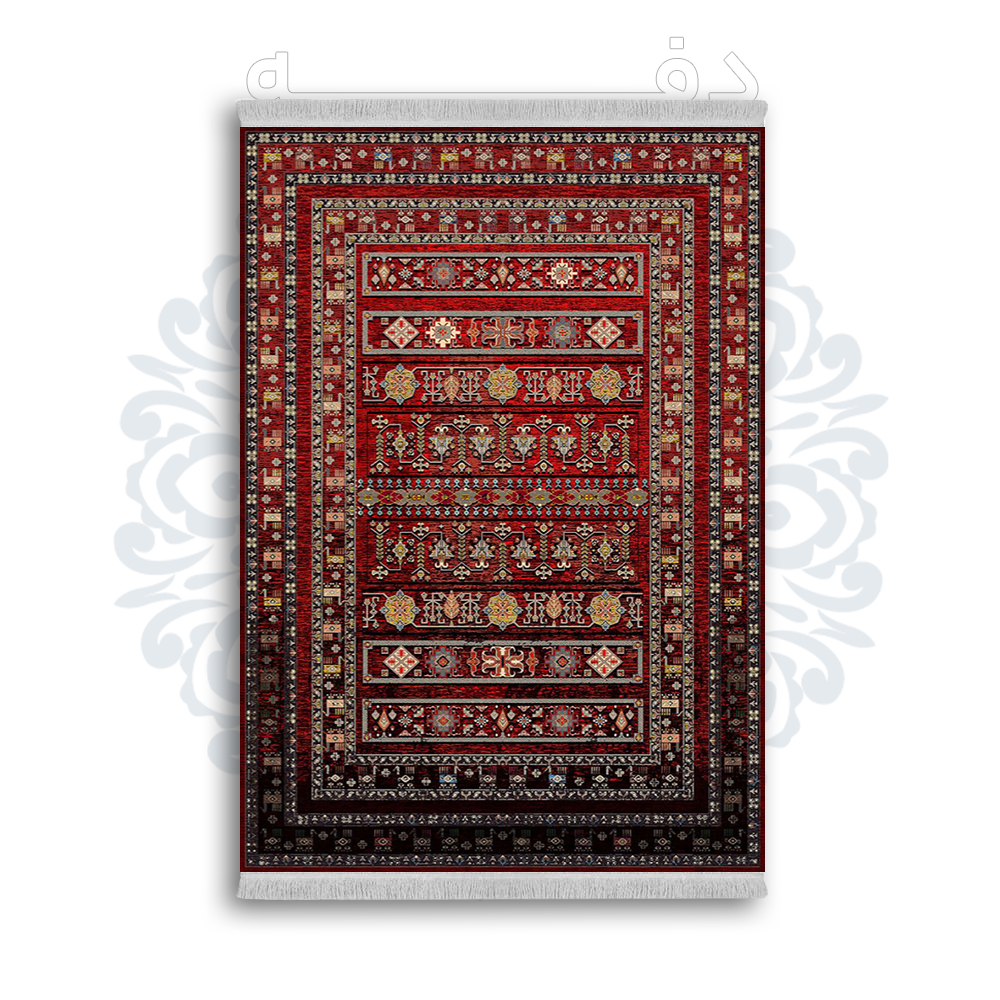 *جدید* فرشینه از جنس پارچه شانل مخمل ترک طرح فانتزی برند دفه کد 826