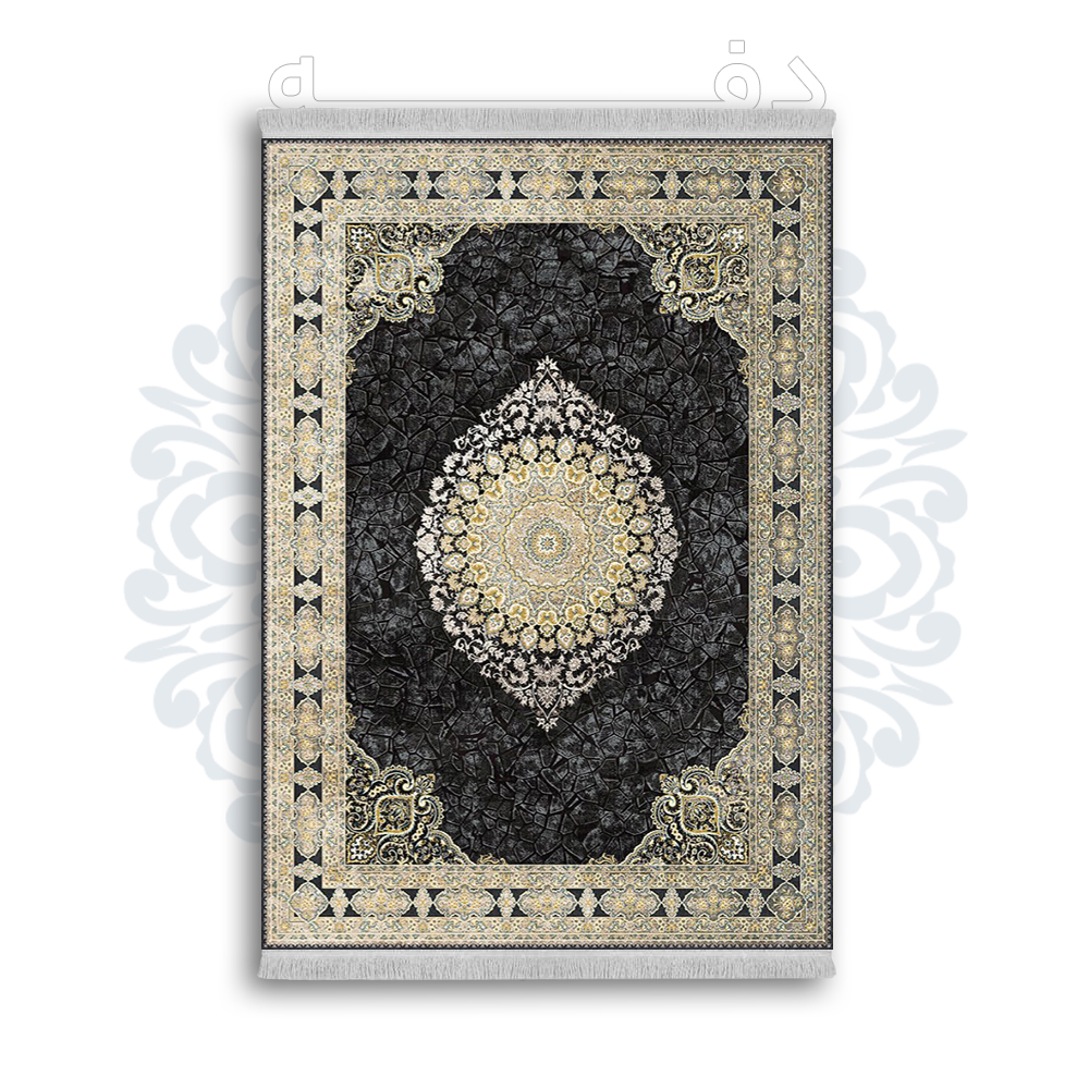 *جدید* فرشینه از جنس پارچه شانل مخمل ترک طرح فانتزی برند دفه کد 964