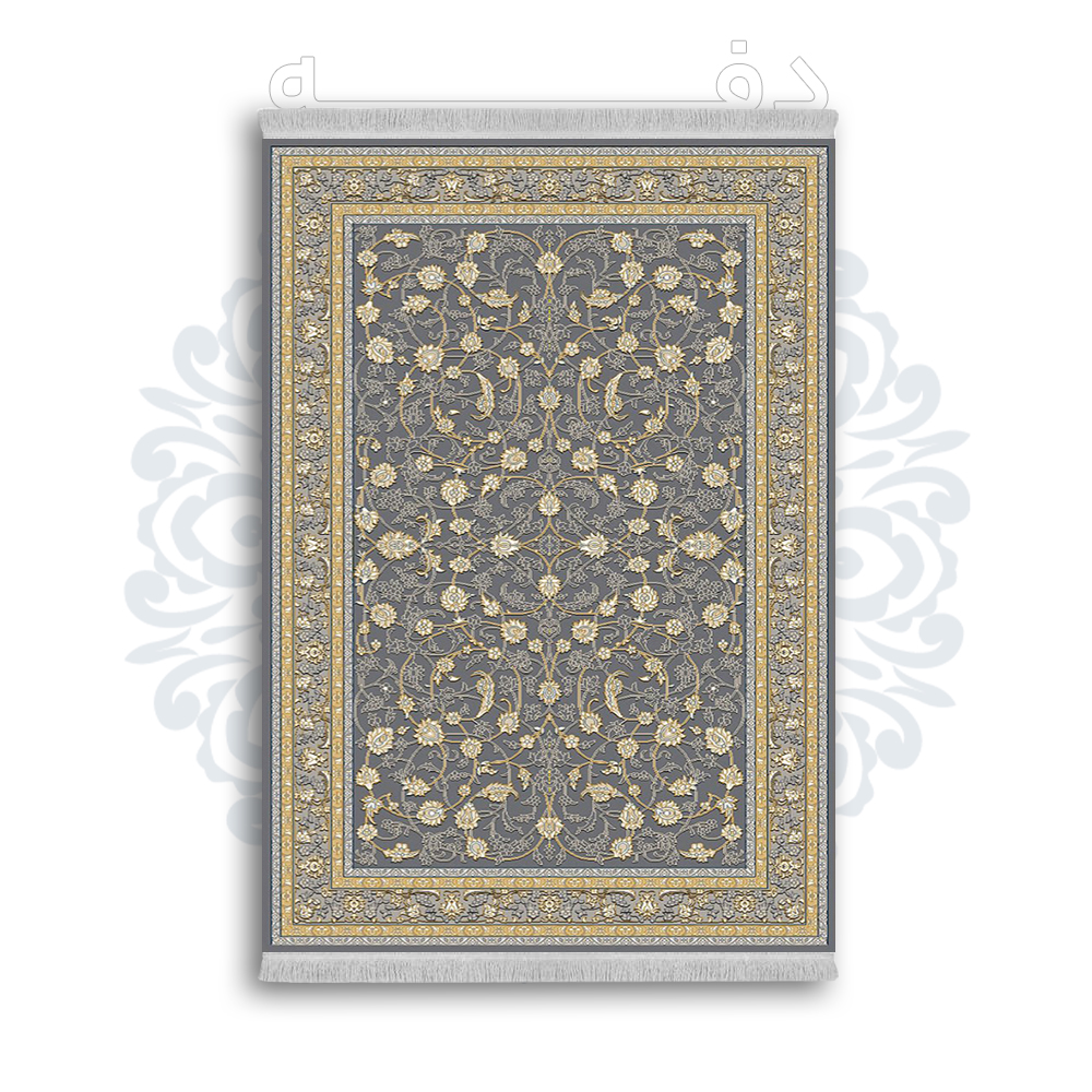 *جدید* فرشینه از جنس پارچه شانل مخمل ترک طرح فانتزی برند دفه کد 1024