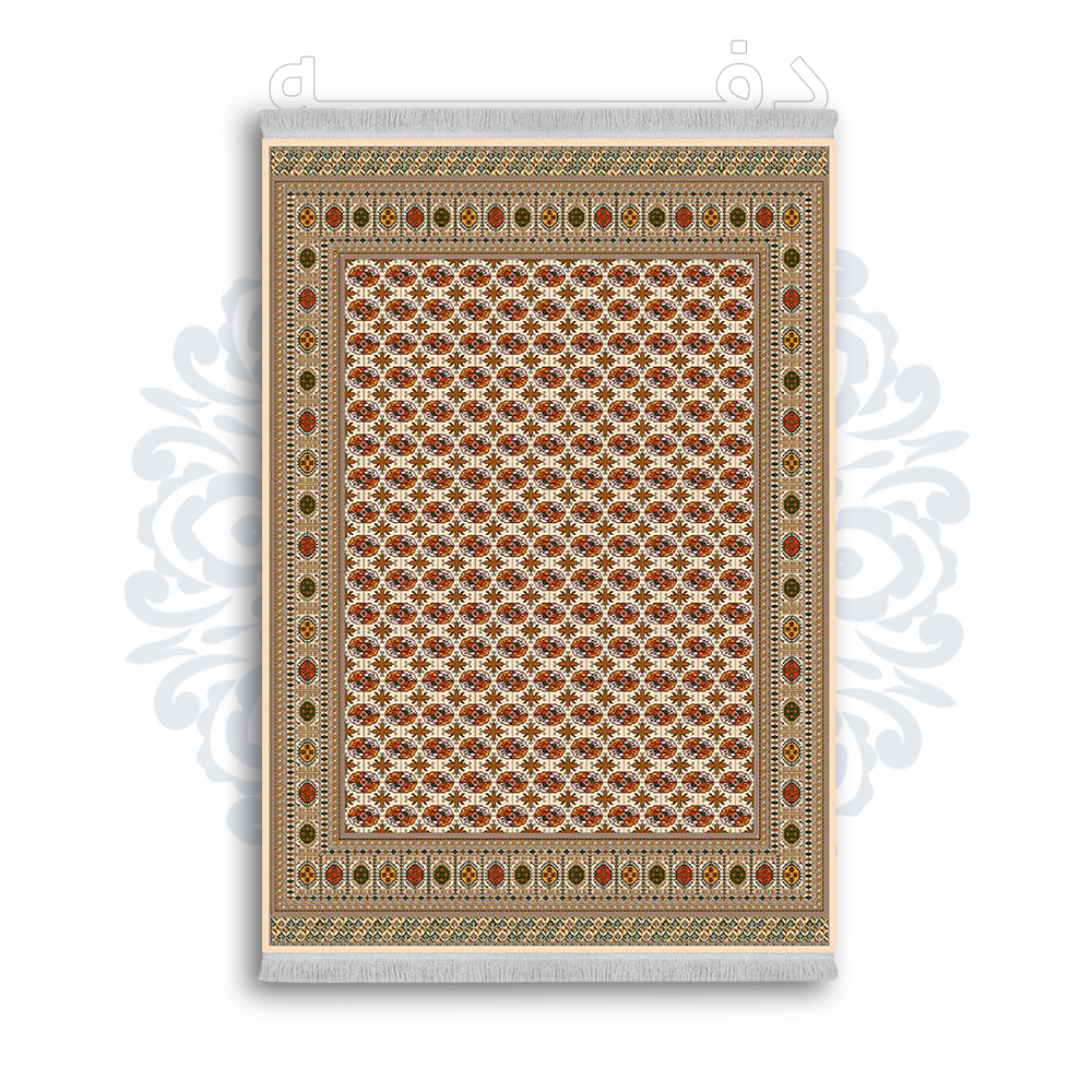 *جدید* فرشینه از جنس پارچه شانل مخمل ترک طرح فانتزی برند دفه کد 1201