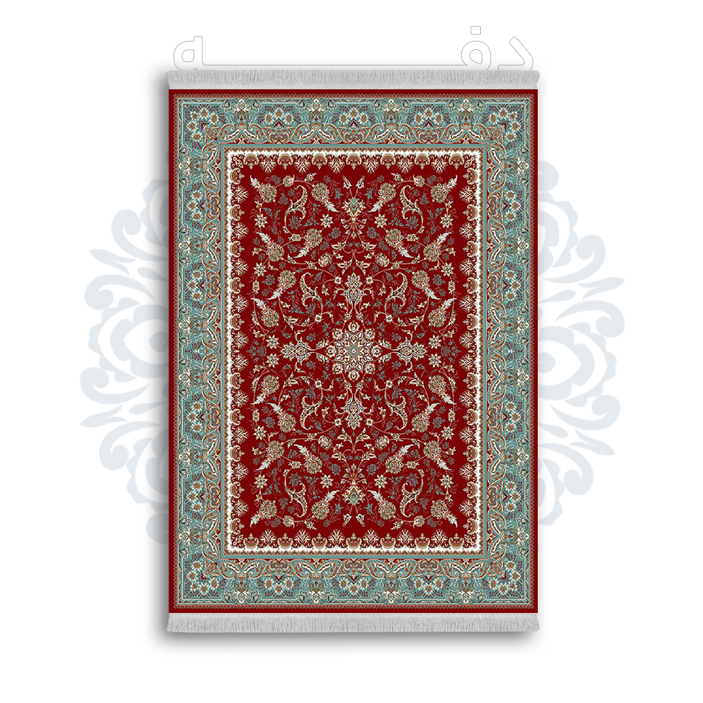 *جدید* فرشینه از جنس پارچه شانل مخمل ترک طرح فانتزی برند دفه کد 1244