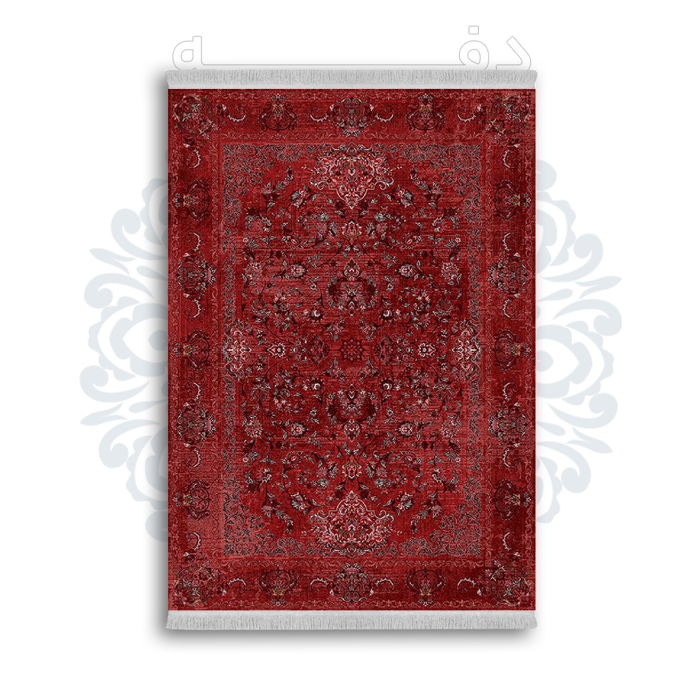 *جدید* فرشینه از جنس پارچه شانل مخمل ترک طرح فانتزی برند دفه کد 1507