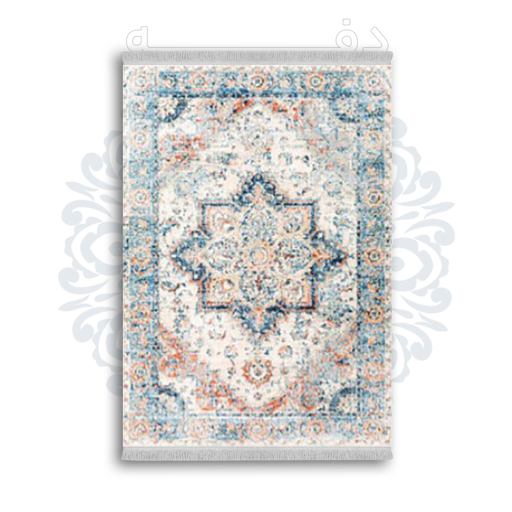 *جدید* فرشینه از جنس پارچه شانل مخمل ترک طرح فانتزی برند دفه کد 1660