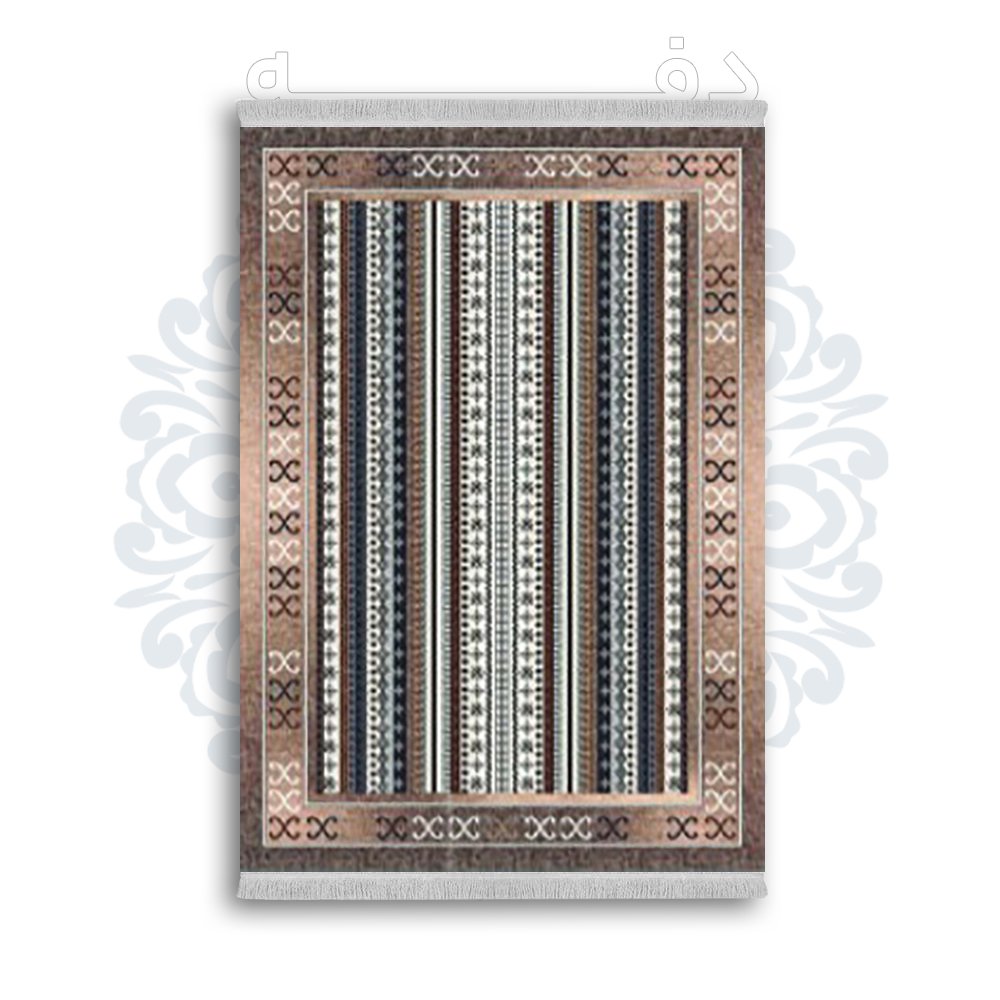 *جدید* فرشینه از جنس پارچه شانل مخمل ترک طرح فانتزی برند دفه کد 1766