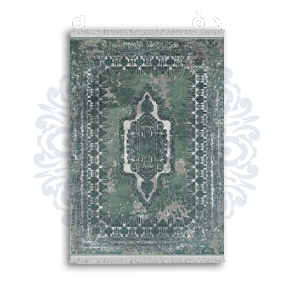 *جدید* فرشینه از جنس پارچه شانل مخمل ترک طرح فانتزی برند دفه کد 1774
