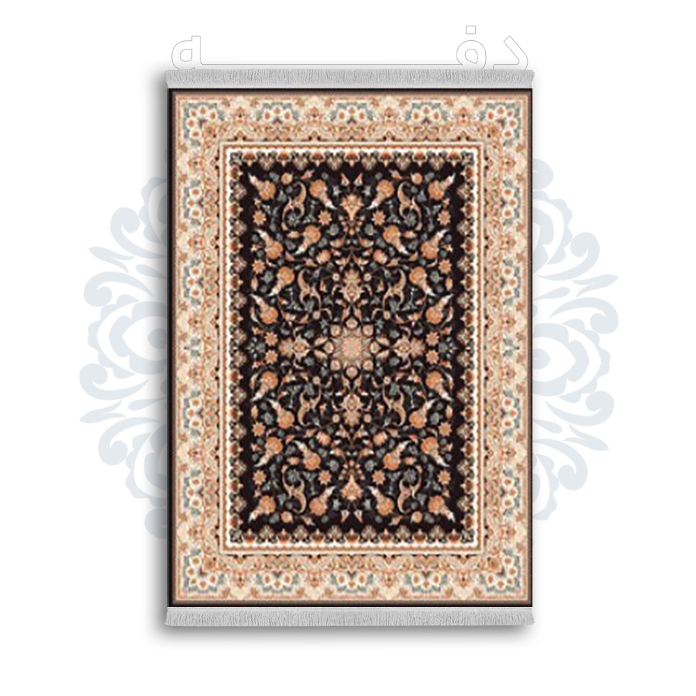 *جدید* فرشینه از جنس پارچه شانل مخمل ترک طرح فانتزی برند دفه کد 1818