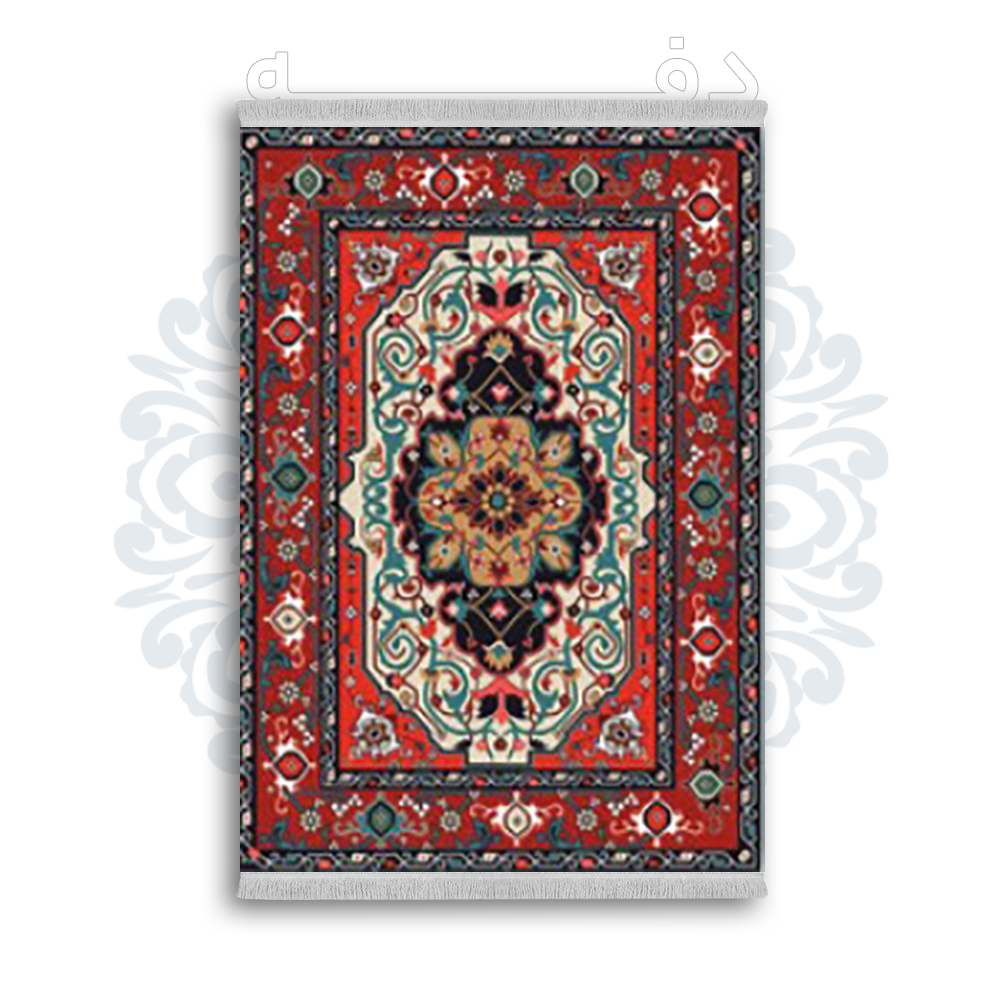 *جدید* فرشینه از جنس پارچه شانل مخمل ترک طرح فانتزی برند دفه کد 1856