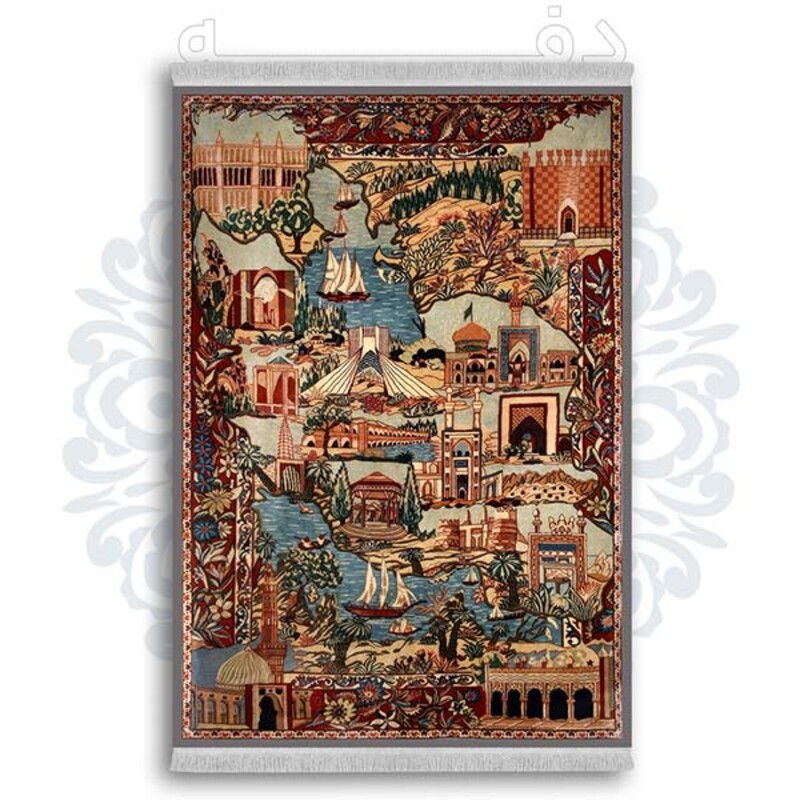 فرشینه دفه از جنس پارچه شانل ترک طرح  سنتی کد 133