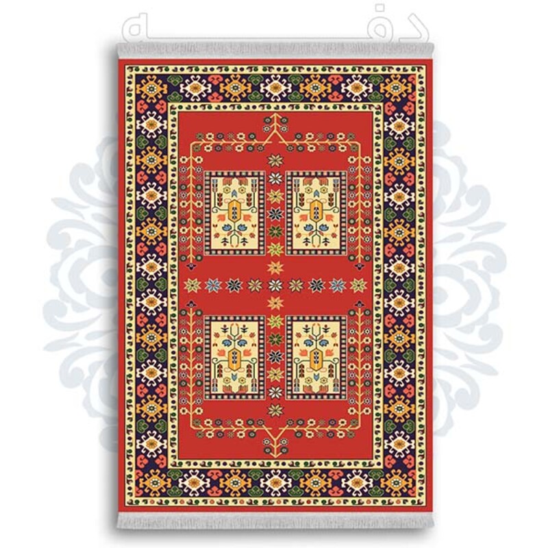 فرشینه دفه از جنس پارچه شانل ترک طرح  سنتی کد 142