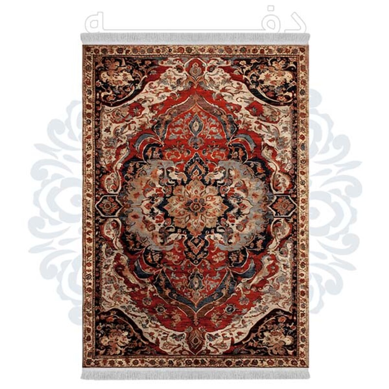 فرشینه دفه از جنس پارچه شانل ترک طرح  سنتی کد 272