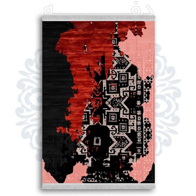 فرشینه دفه از جنس پارچه شانل ترک طرح  گلیم کد 13