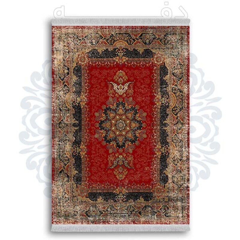 فرشینه دفه از جنس پارچه شانل ترک طرح  گلیم کد 44