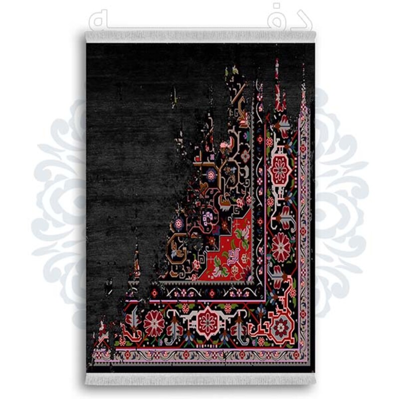 فرشینه دفه از جنس پارچه شانل ترک طرح  گلیم کد 45