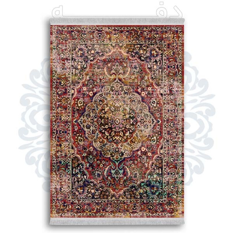 فرشینه دفه از جنس پارچه شانل ترک طرح  گلیم کد 49