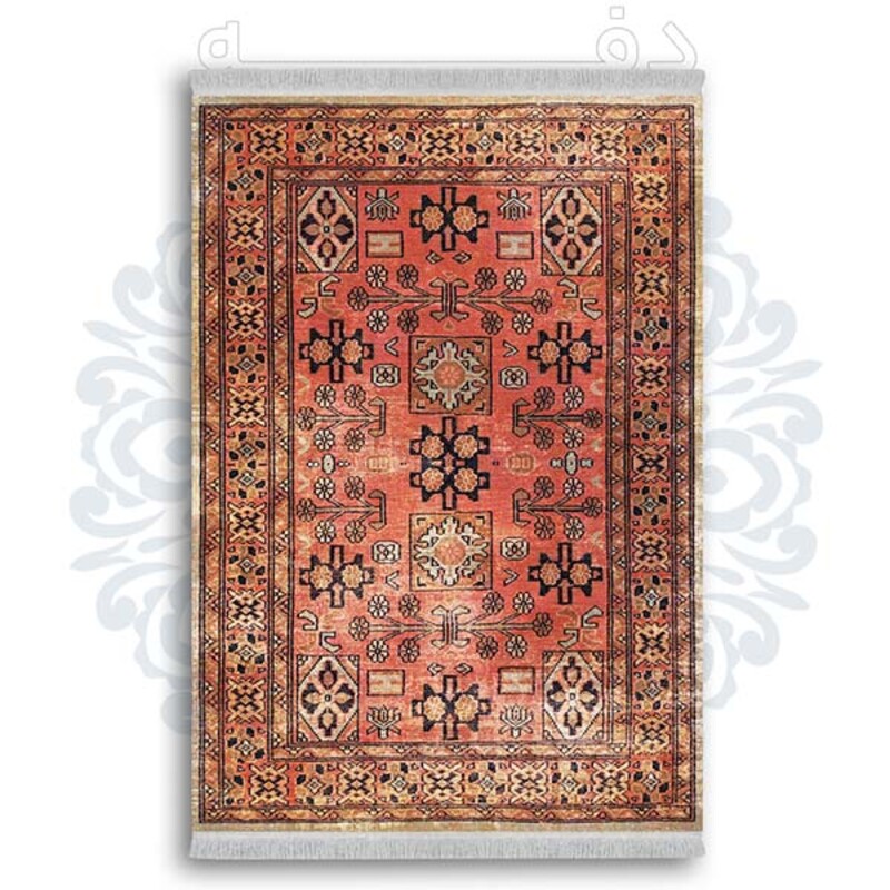 فرشینه دفه از جنس پارچه شانل ترک طرح  گلیم کد 64