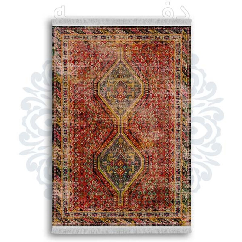 فرشینه دفه از جنس پارچه شانل ترک طرح  گلیم کد 76