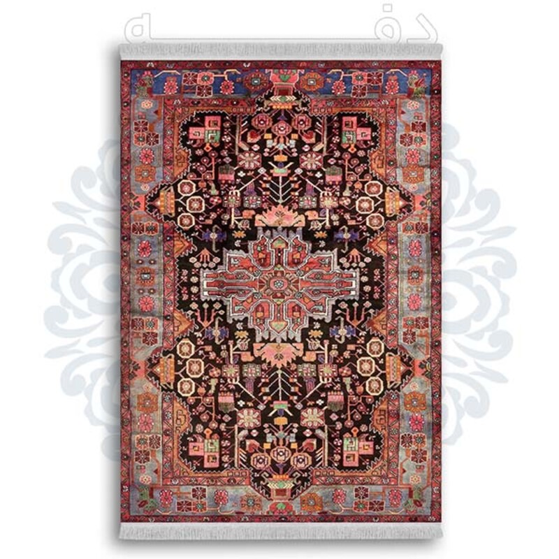 فرشینه دفه از جنس پارچه شانل ترک طرح  گلیم کد 82