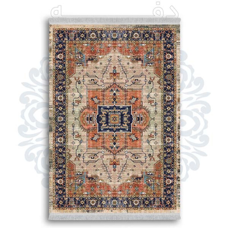 فرشینه دفه از جنس پارچه شانل ترک طرح  گلیم کد 86