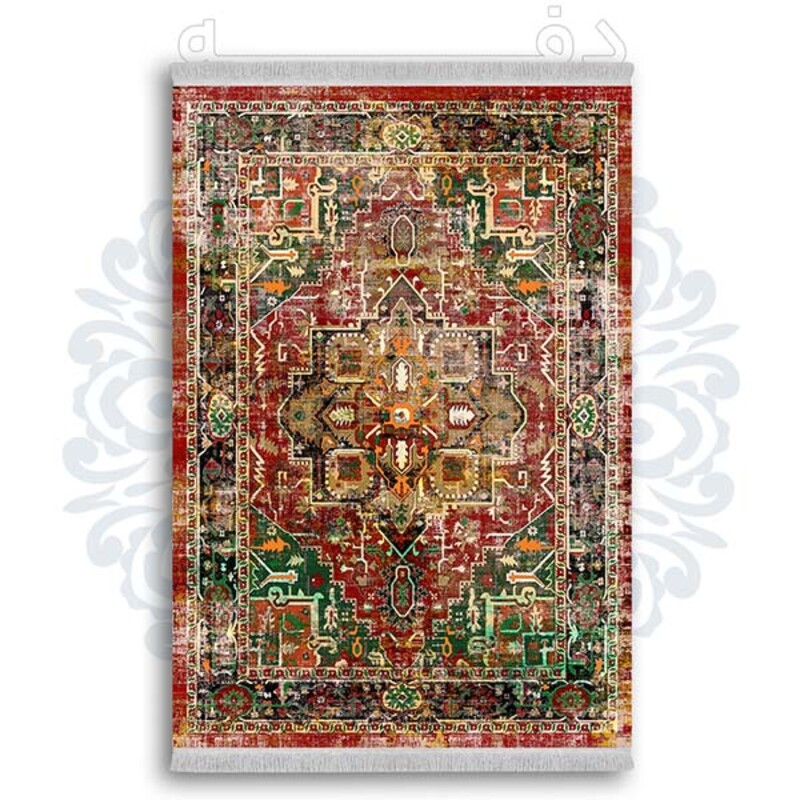 فرشینه دفه از جنس پارچه شانل ترک طرح  گلیم کد 87