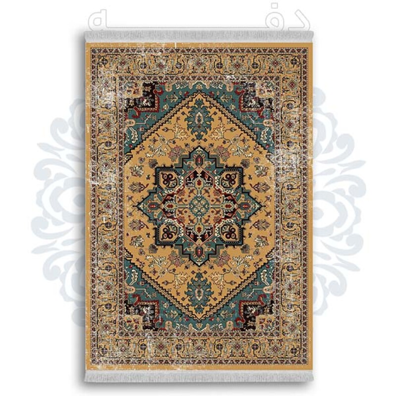 فرشینه دفه از جنس پارچه شانل ترک طرح  گلیم کد 90