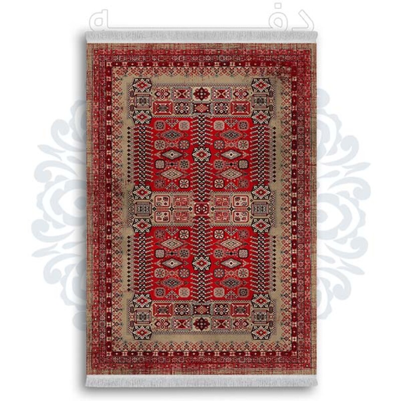 فرشینه دفه از جنس پارچه شانل ترک طرح  گلیم کد 92