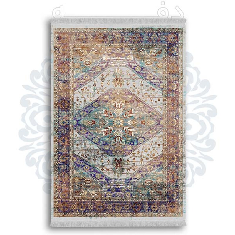 فرشینه دفه از جنس پارچه شانل ترک طرح  گلیم کد 104