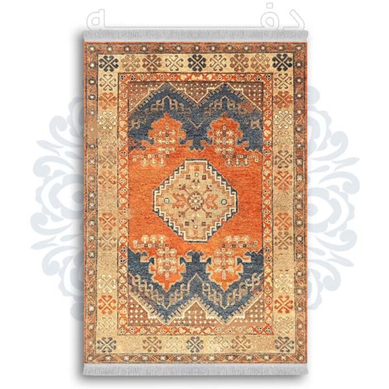 فرشینه دفه از جنس پارچه شانل ترک طرح  گلیم کد 107