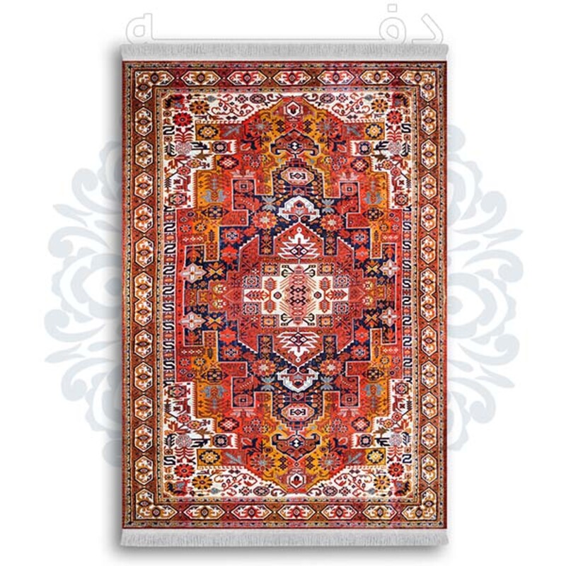 فرشینه دفه از جنس پارچه شانل ترک طرح  گلیم کد 119