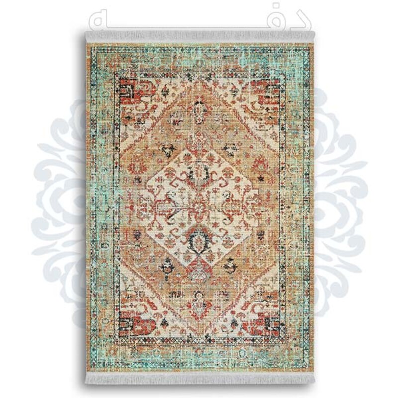 فرشینه دفه از جنس پارچه شانل ترک طرح  گلیم کد 135