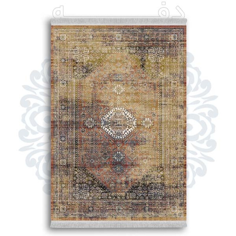 فرشینه دفه از جنس پارچه شانل ترک طرح  گلیم کد 141