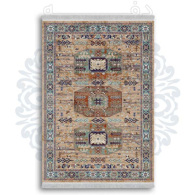 فرشینه دفه از جنس پارچه شانل ترک طرح  گلیم کد 179