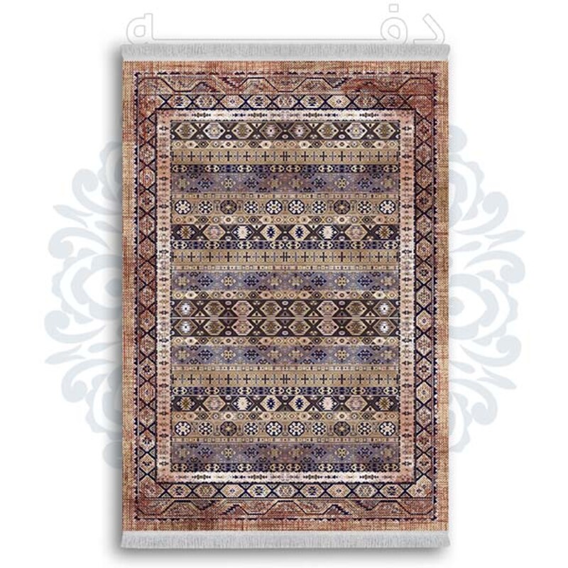 فرشینه دفه از جنس پارچه شانل ترک طرح  گلیم کد 187