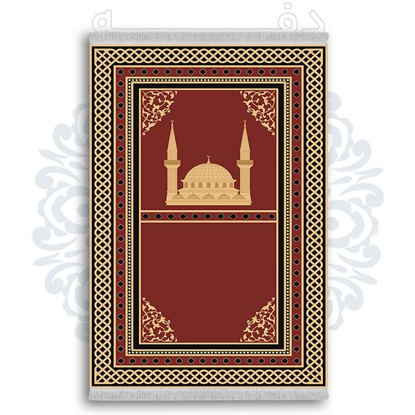 فرشینه دفه از جنس پارچه شانل ترک طرح  سجاده کد 1