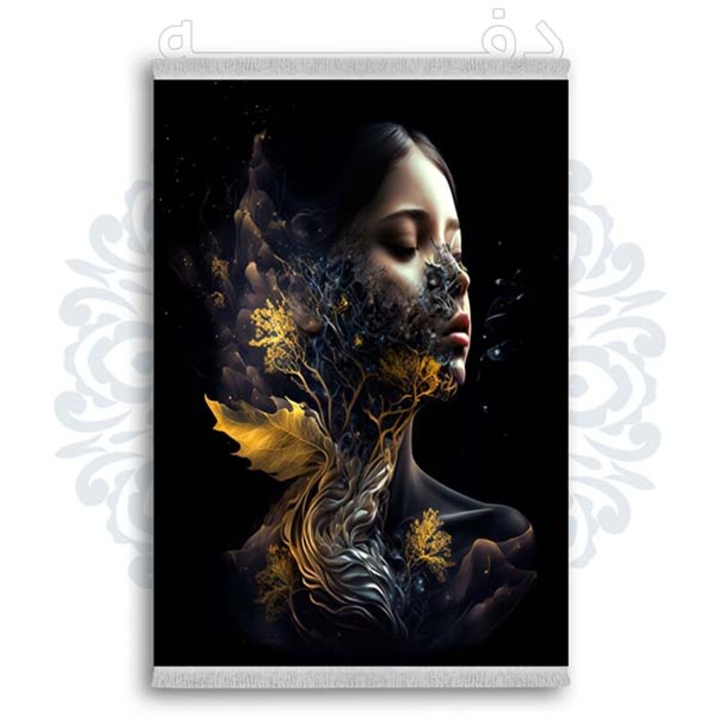 فرشینه دفه از جنس پارچه شانل ترک طرح فانتزی کد 82