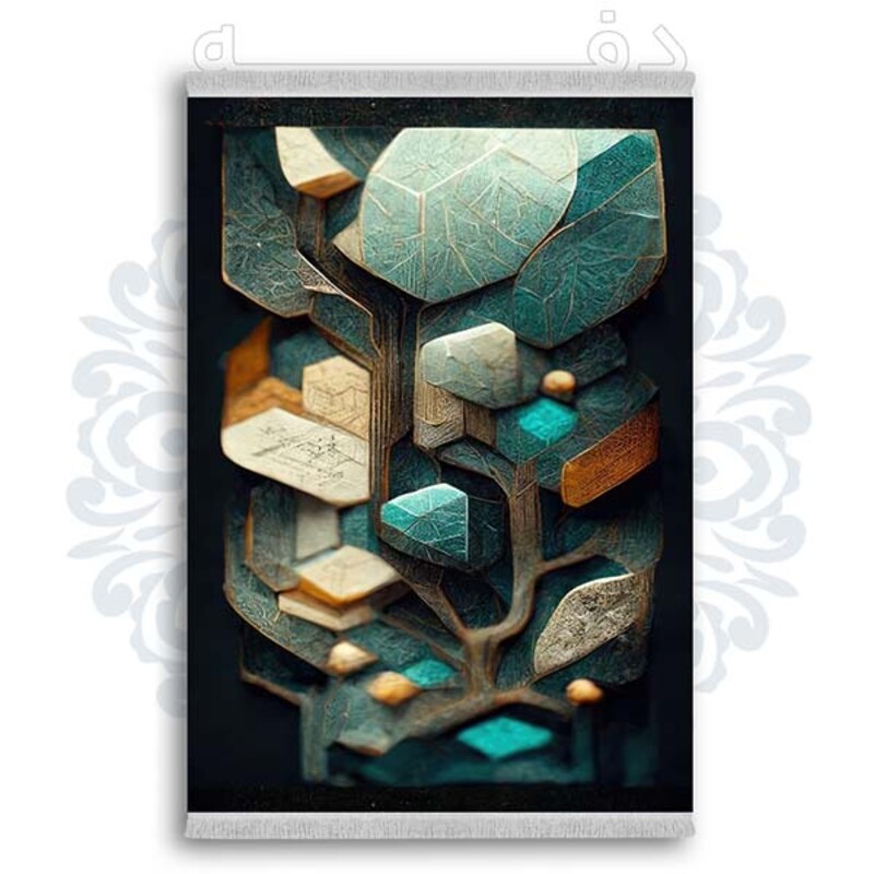 فرشینه دفه از جنس پارچه شانل ترک طرح فانتزی کد 148