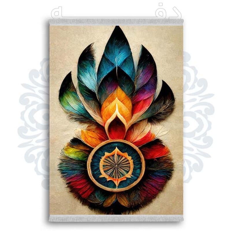 فرشینه دفه از جنس پارچه شانل ترک طرح فانتزی کد 153