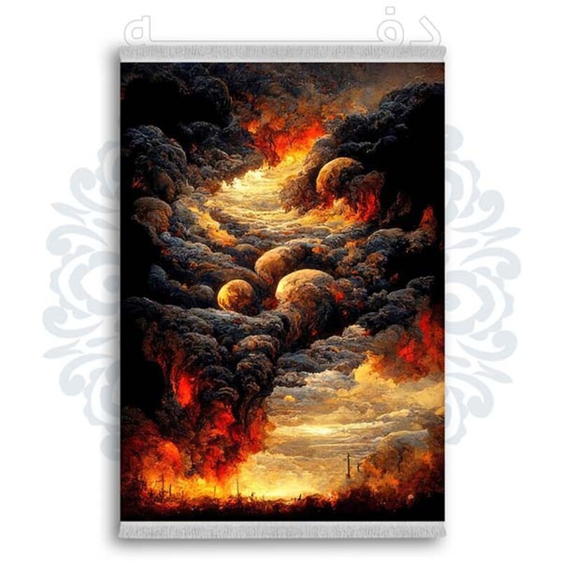 فرشینه دفه از جنس پارچه شانل ترک طرح فانتزی کد 169