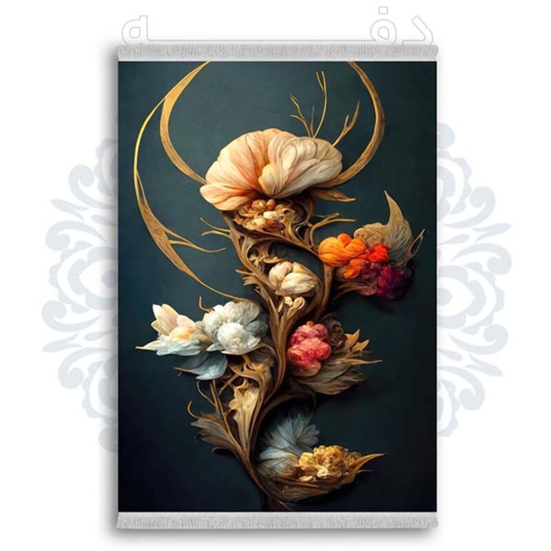 فرشینه دفه از جنس پارچه شانل ترک طرح فانتزی کد 186