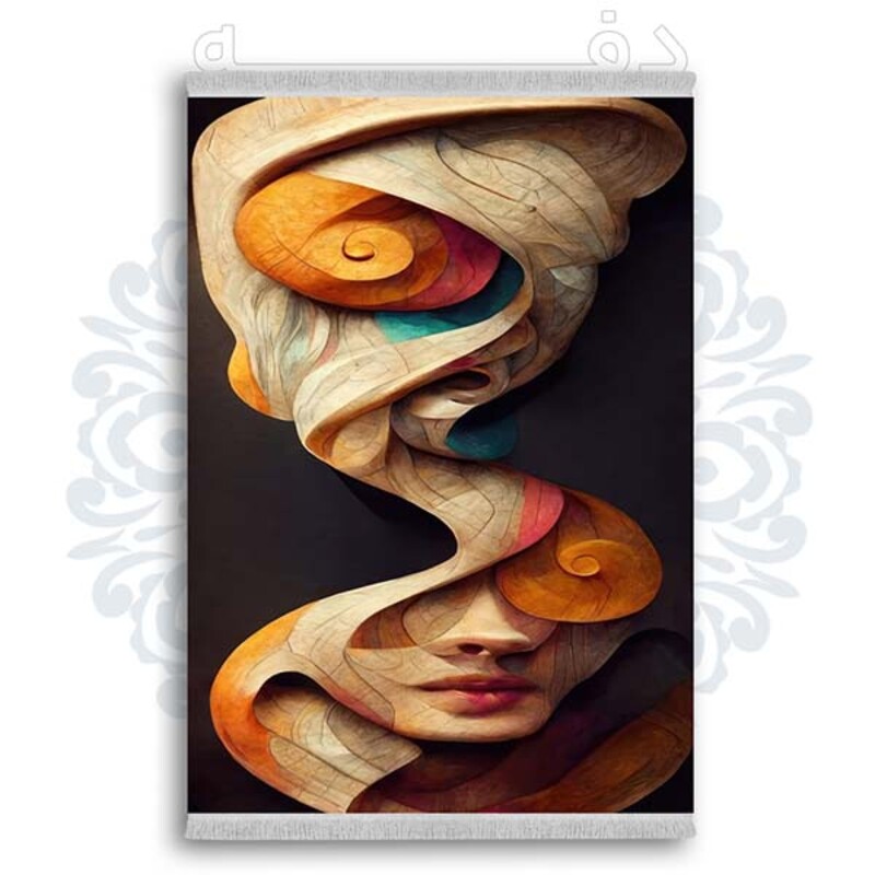 فرشینه دفه از جنس پارچه شانل ترک طرح فانتزی کد 188