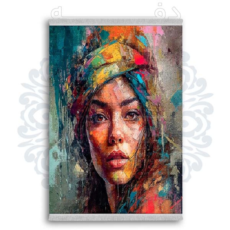 فرشینه دفه از جنس پارچه شانل ترک طرح فانتزی کد 199