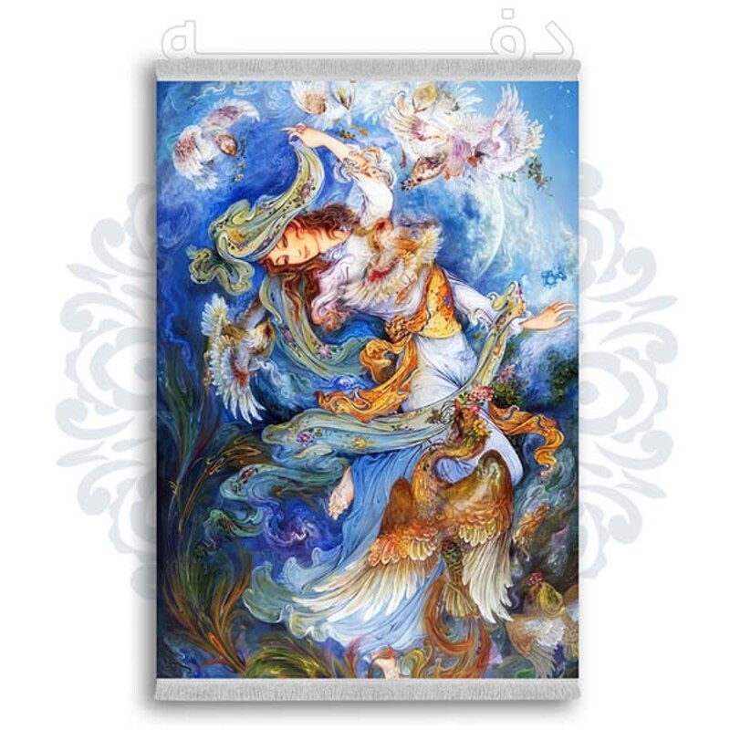 فرشینه دفه از جنس پارچه شانل ترک طرح فانتزی کد 208