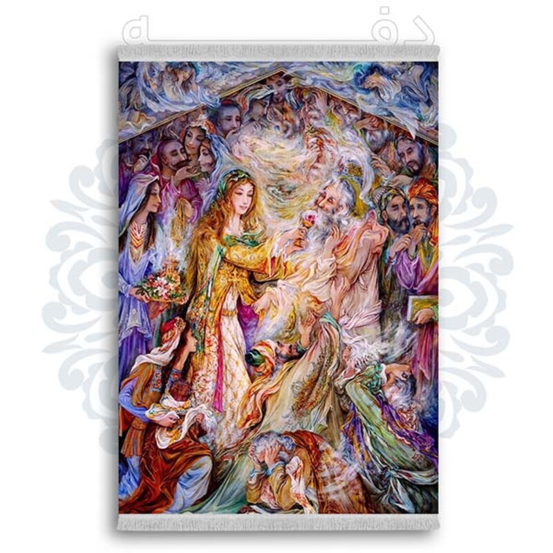 فرشینه دفه از جنس پارچه شانل ترک طرح فانتزی کد 214