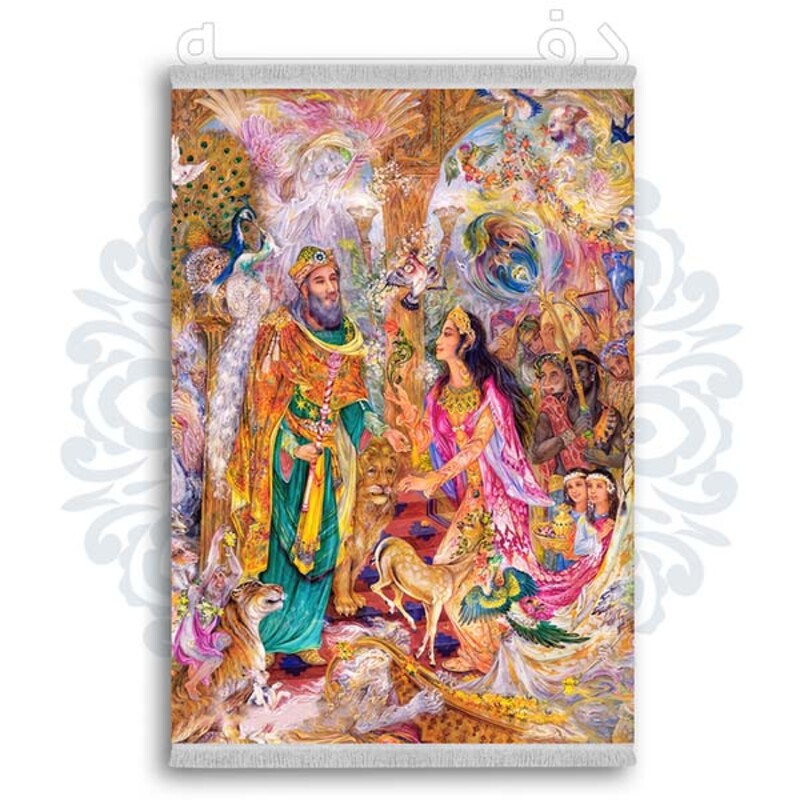 فرشینه دفه از جنس پارچه شانل ترک طرح فانتزی کد 215