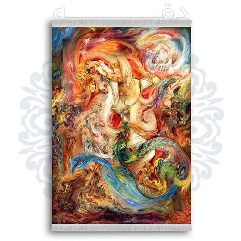 فرشینه دفه از جنس پارچه شانل ترک طرح فانتزی کد 222