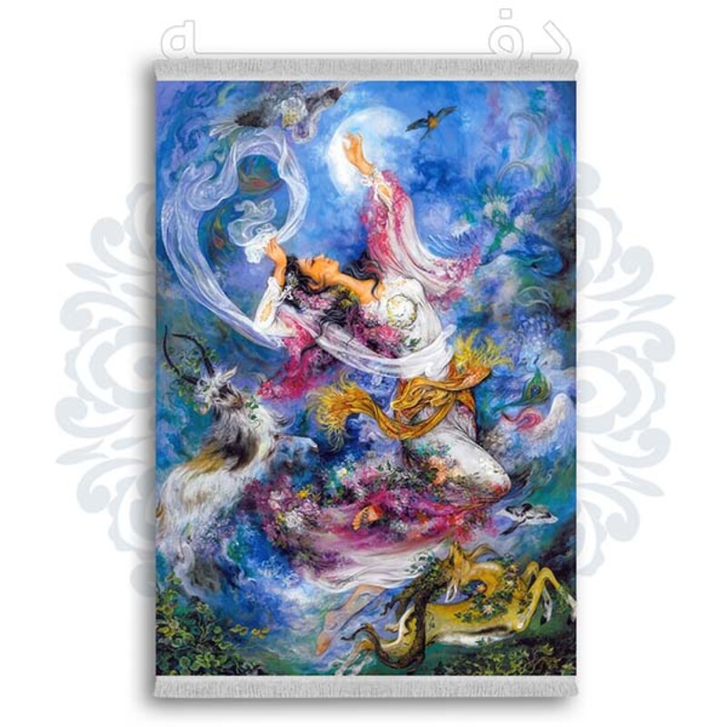 فرشینه دفه از جنس پارچه شانل ترک طرح فانتزی کد 225