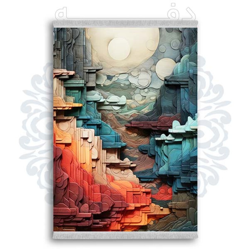 فرشینه دفه از جنس پارچه شانل ترک طرح فانتزی کد 226