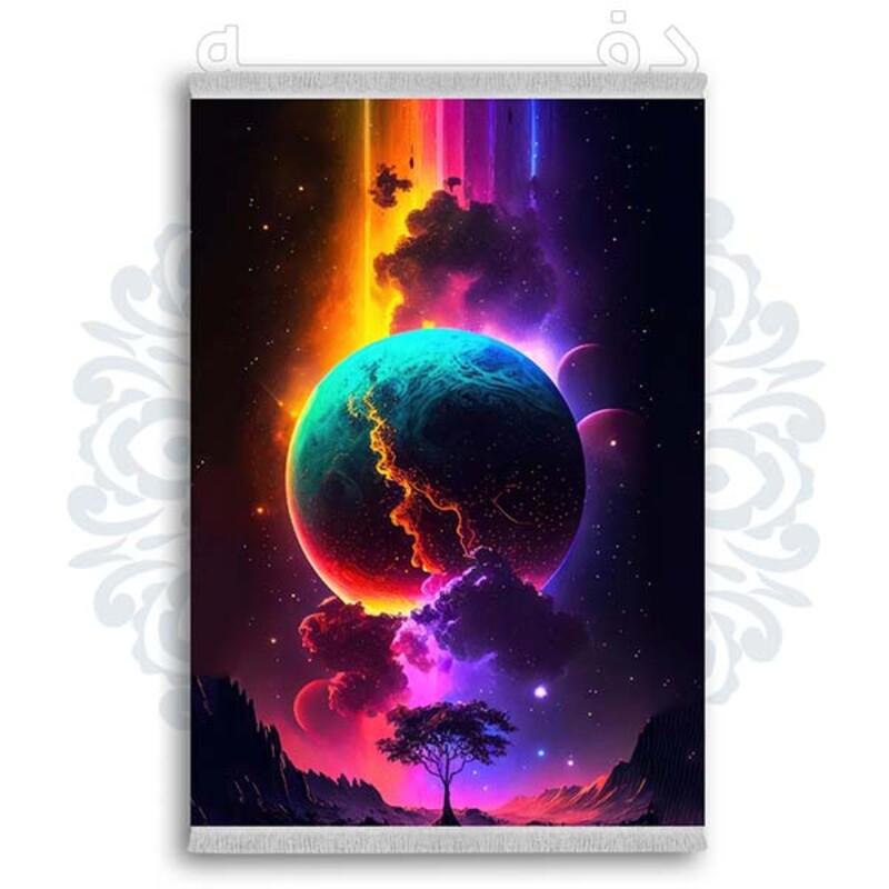 فرشینه دفه از جنس پارچه شانل ترک طرح فانتزی کد 268