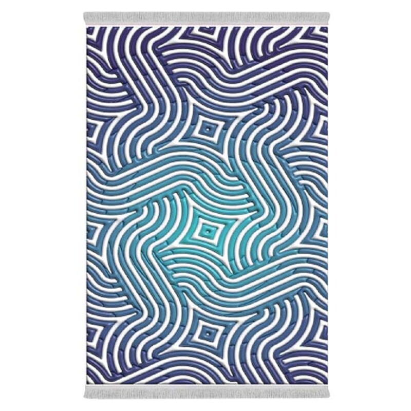 فرشینه دفه از جنس پارچه هازان مخمل ترک طرح مدرن کد 10