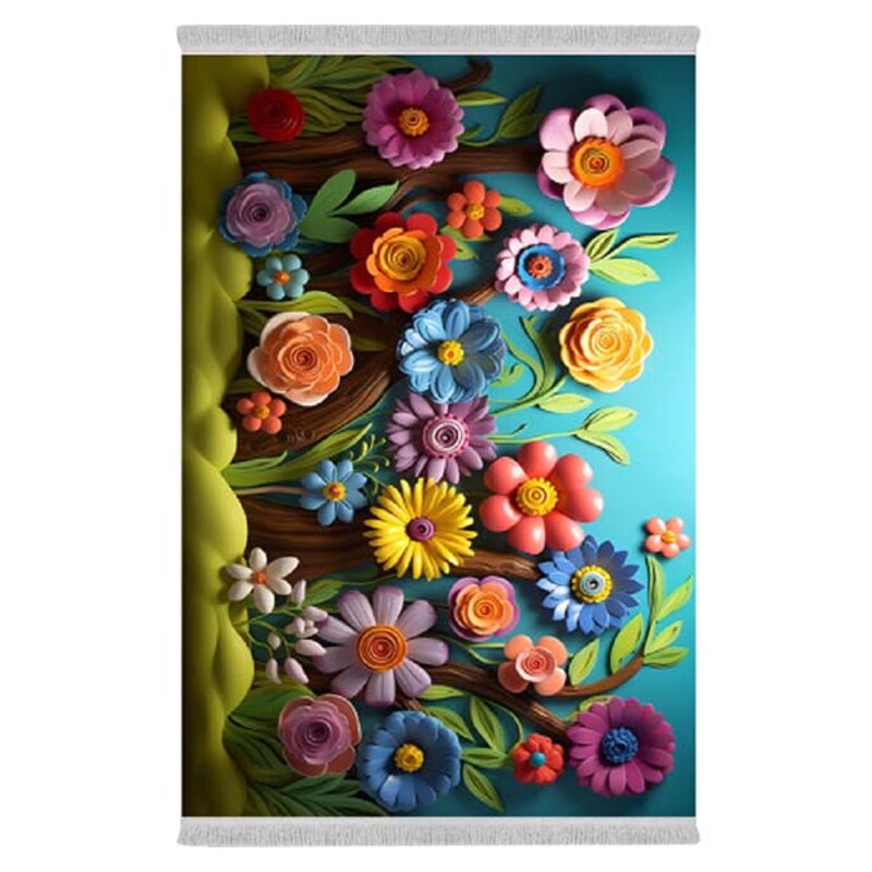 فرشینه دفه از جنس پارچه هازان مخمل ترک طرح مدرن کد 17