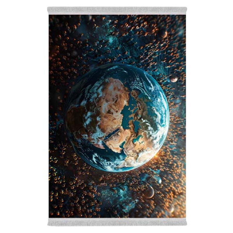 فرشینه دفه از جنس پارچه هازان مخمل ترک طرح مدرن کد 20